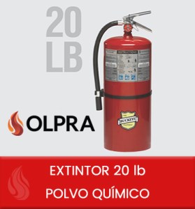 EXTINTOR 20 lb POLVO QUÍMICO